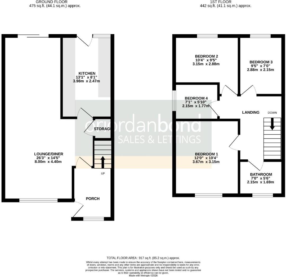 Whitefriars, Rushden Northamptonshire NN10 floorplan