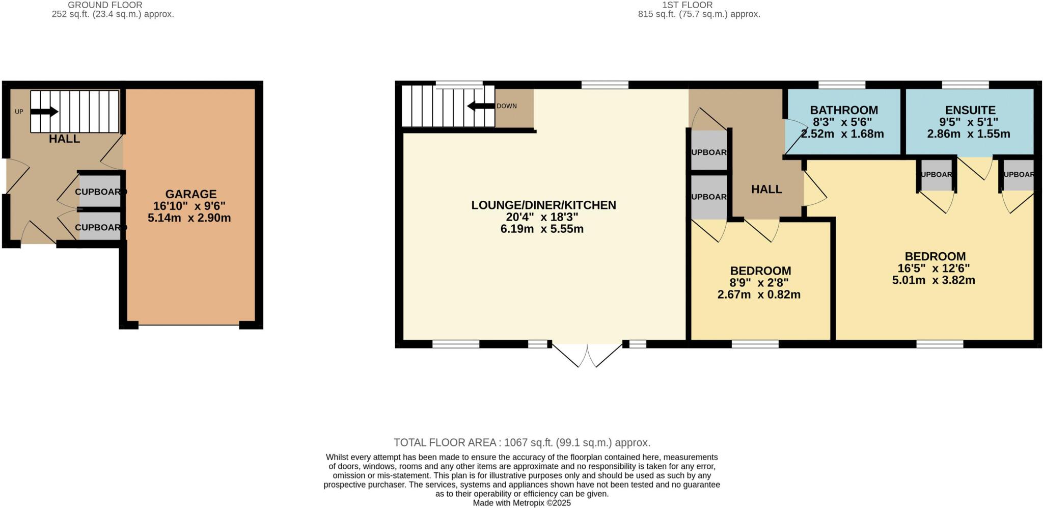 Impressive Freehold Coach House, St. Michaels Road – Garage, Garden & Walk to Station floorplan