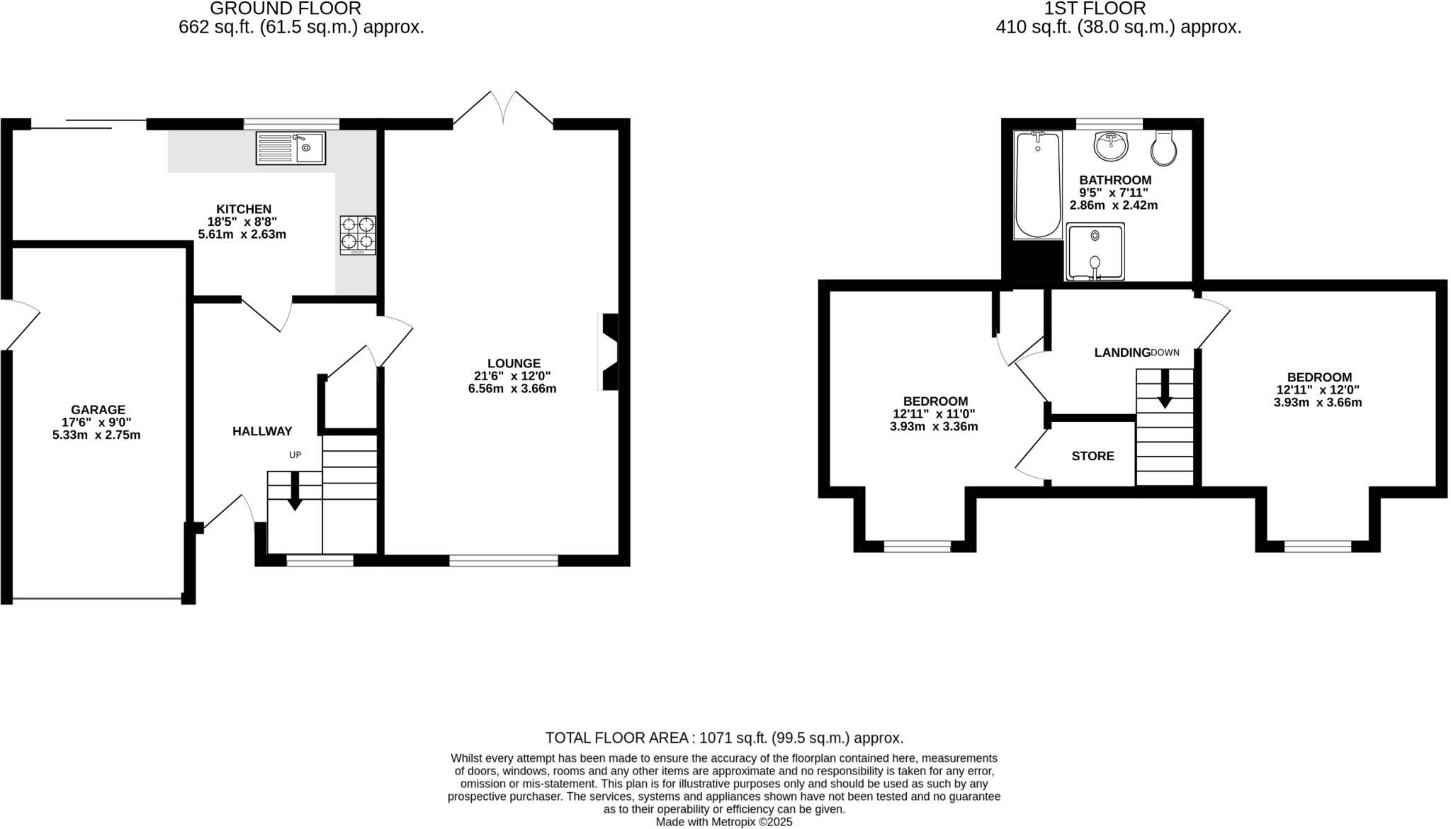 Chalet, Villa Road, Keyworth, Nottingham floorplan