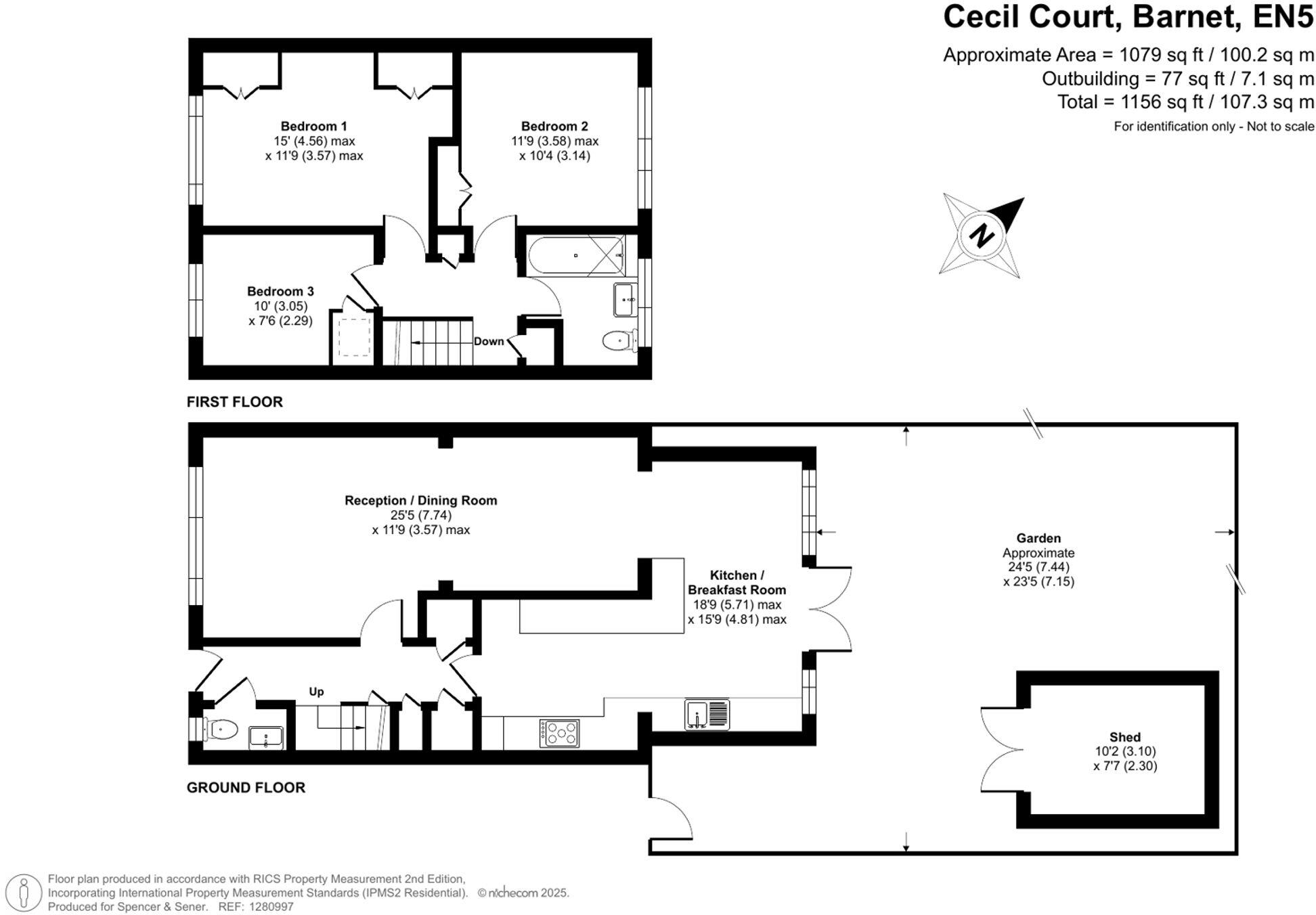 Cecil Court, Barnet, EN5 floorplan