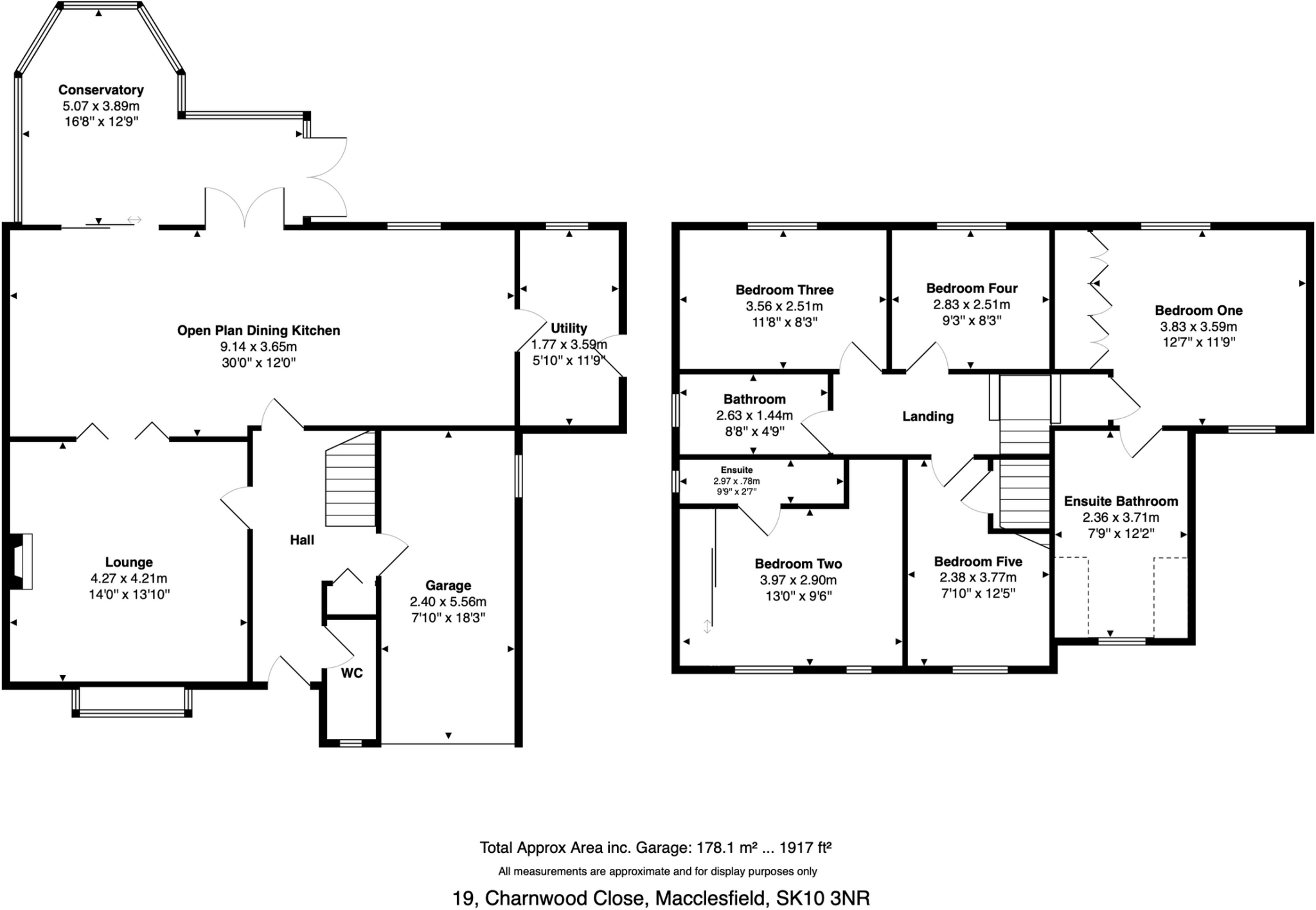 Charnwood Close, Macclesfield, SK10 3NR floorplan