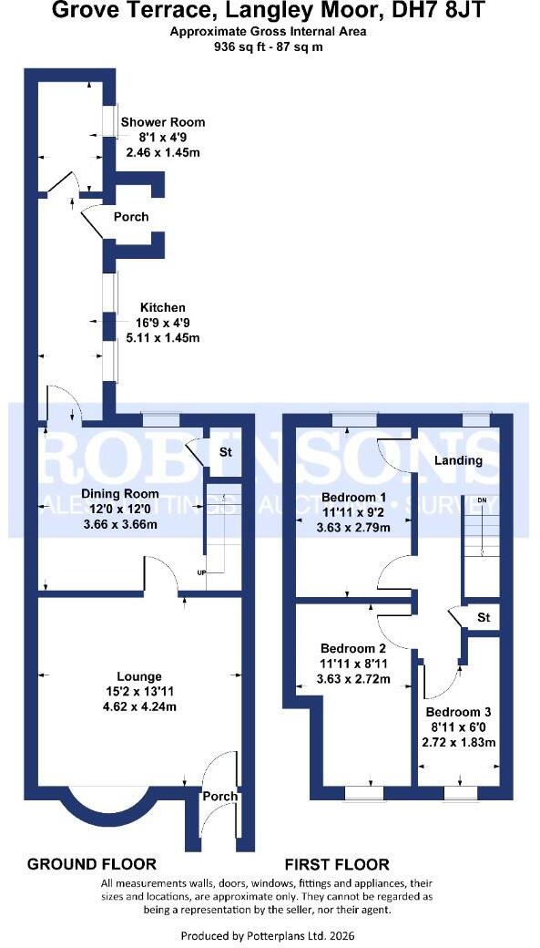 Grove Terrace, Langley Moor, Durham floorplan