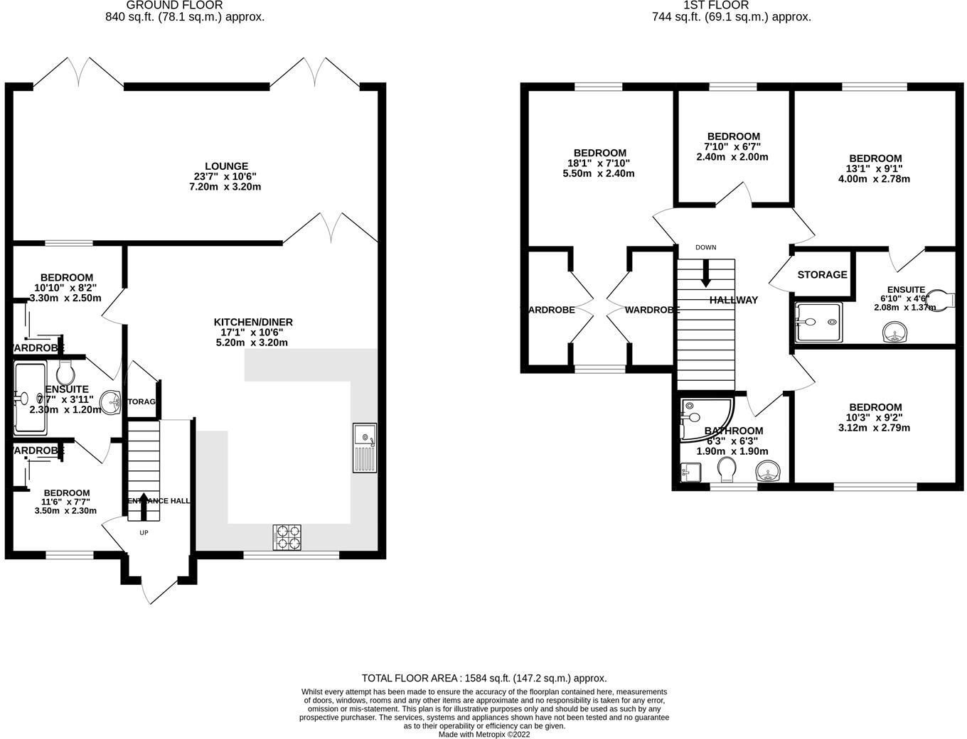 Darris Close, Yeading, UB4 floorplan