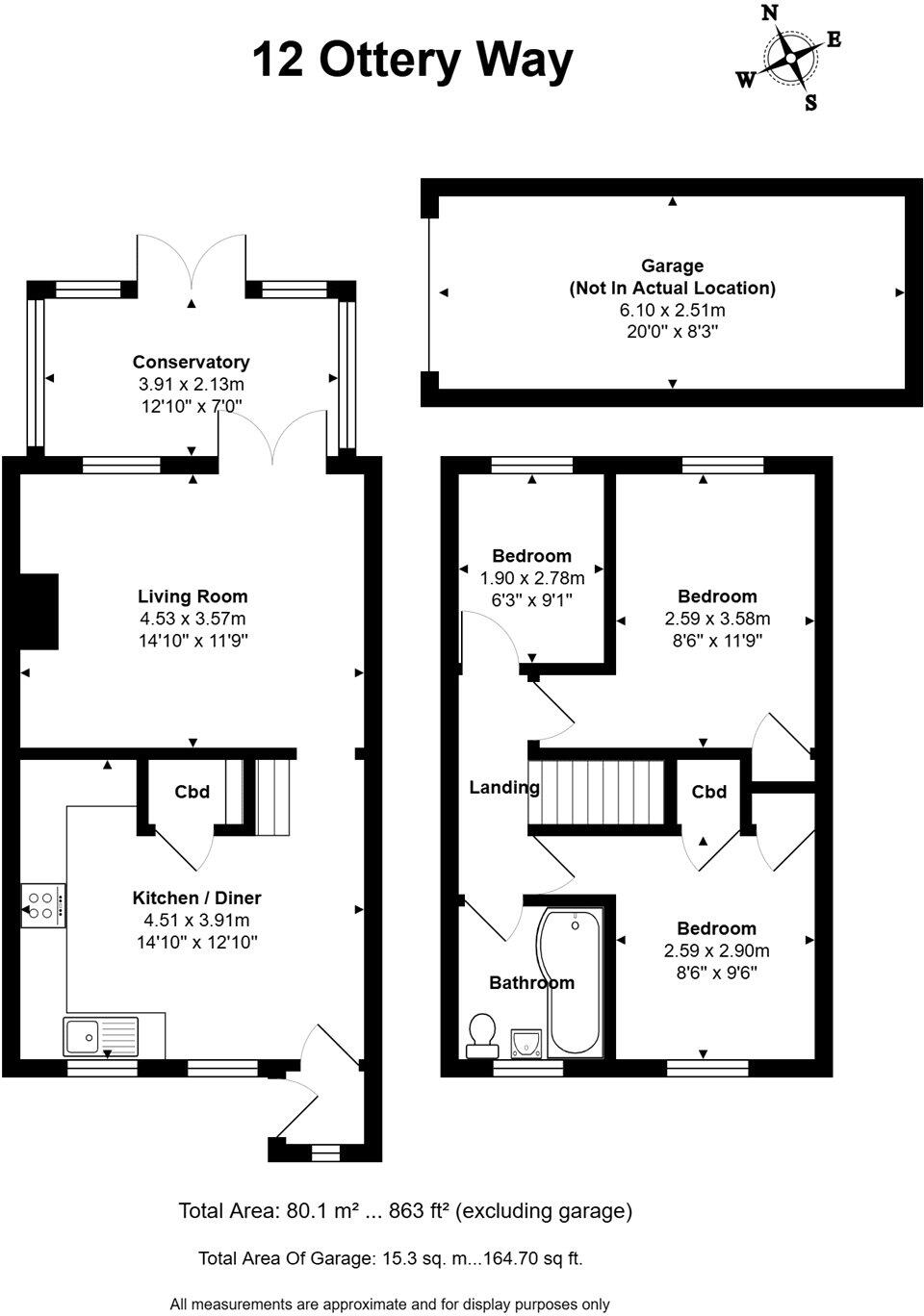 Ottery Way, Didcot, Oxfordshire, OX11 floorplan