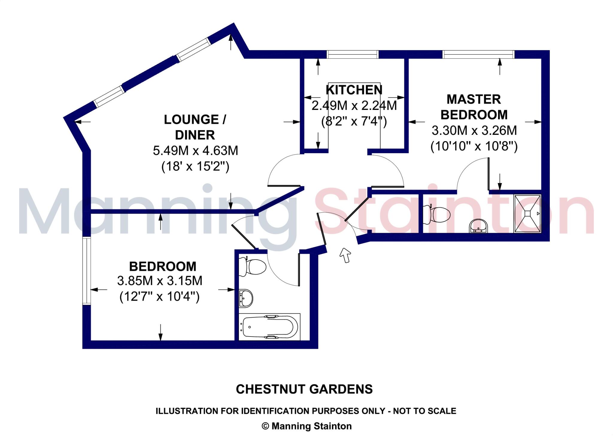 Chestnut Gardens, Morley, Leeds, West Yorkshire floorplan