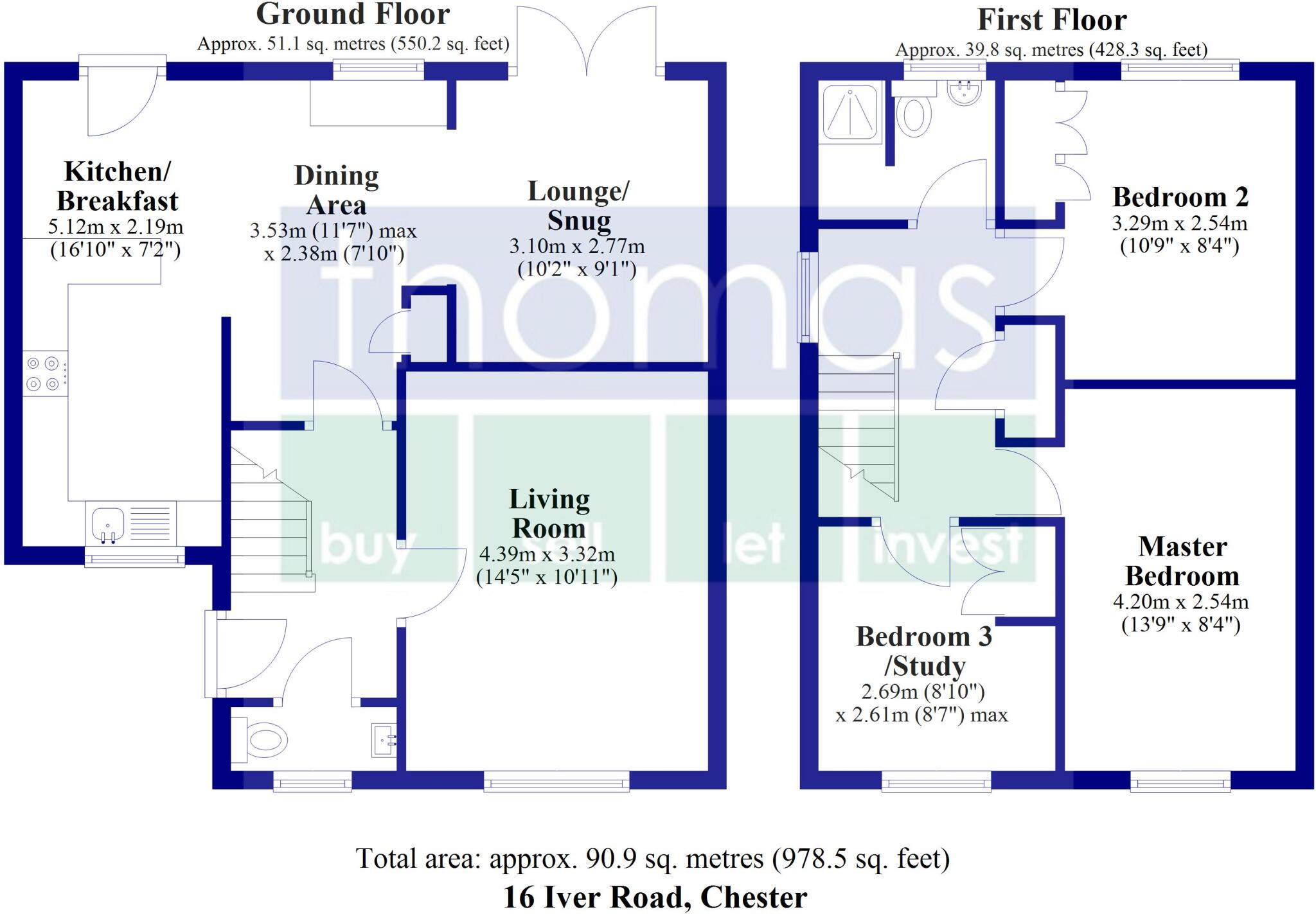 16, Iver Road, Upton floorplan