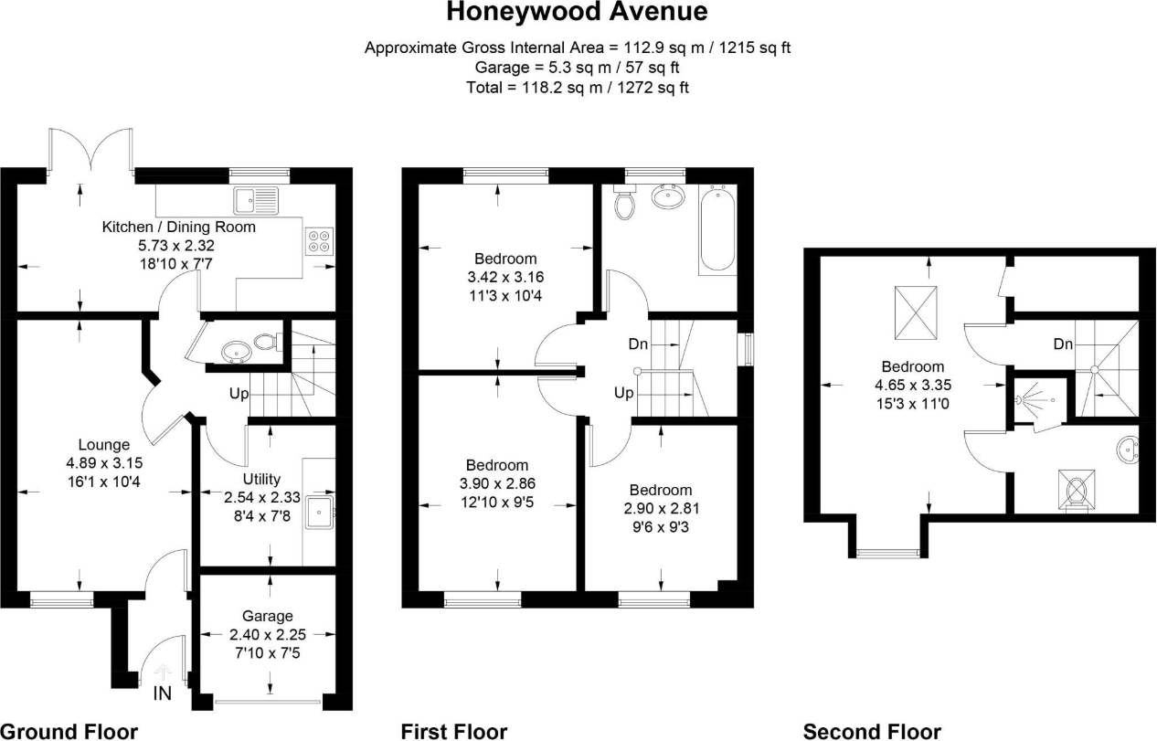 Honeywood Ave, Bamber Bridge floorplan