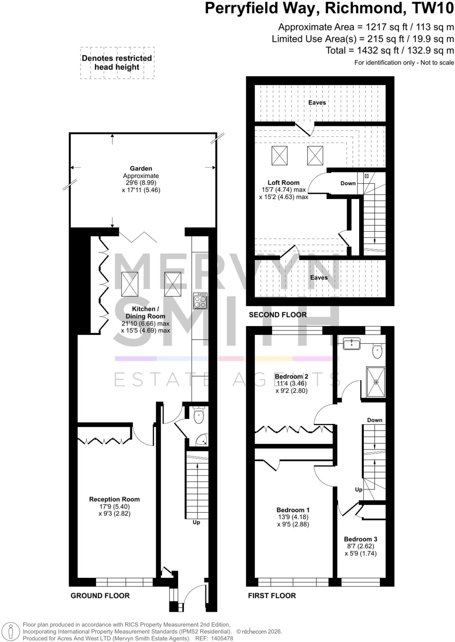Perryfield Way, Richmond, TW10 floorplan