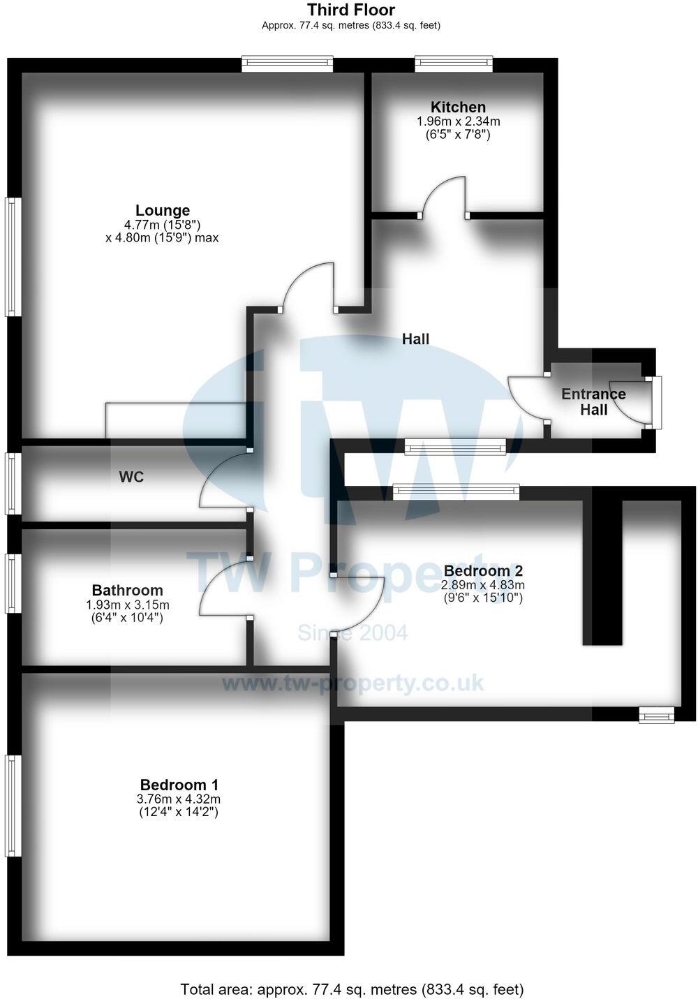 Broadwater Down, Tunbridge Wells, TN2 floorplan