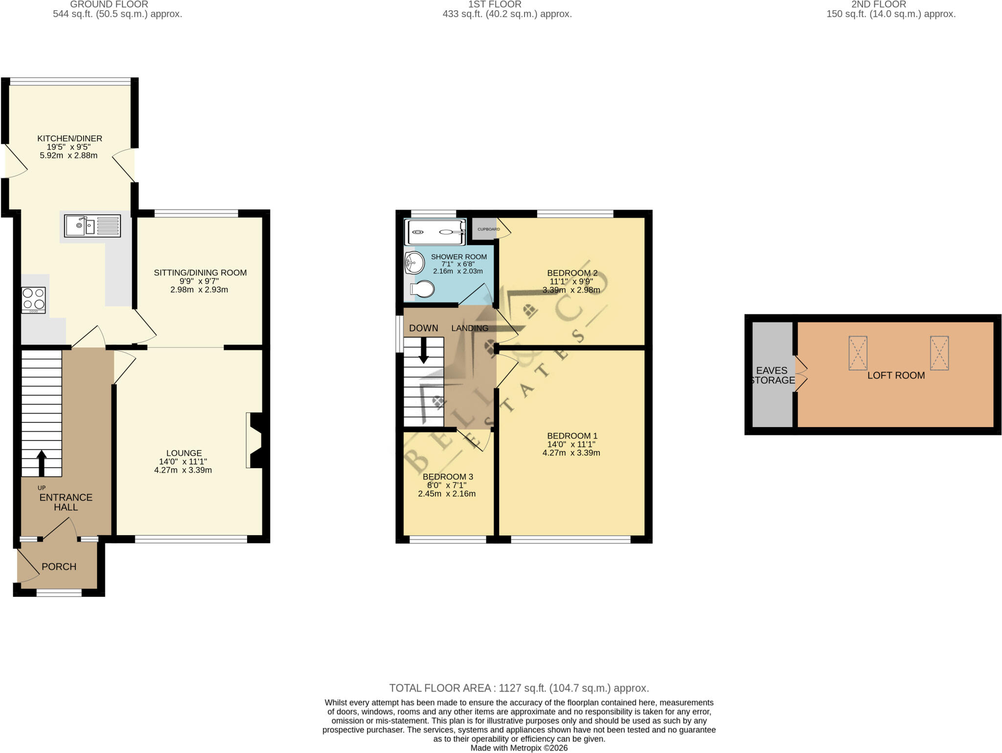 Casson Drive, Harthill, Sheffield floorplan