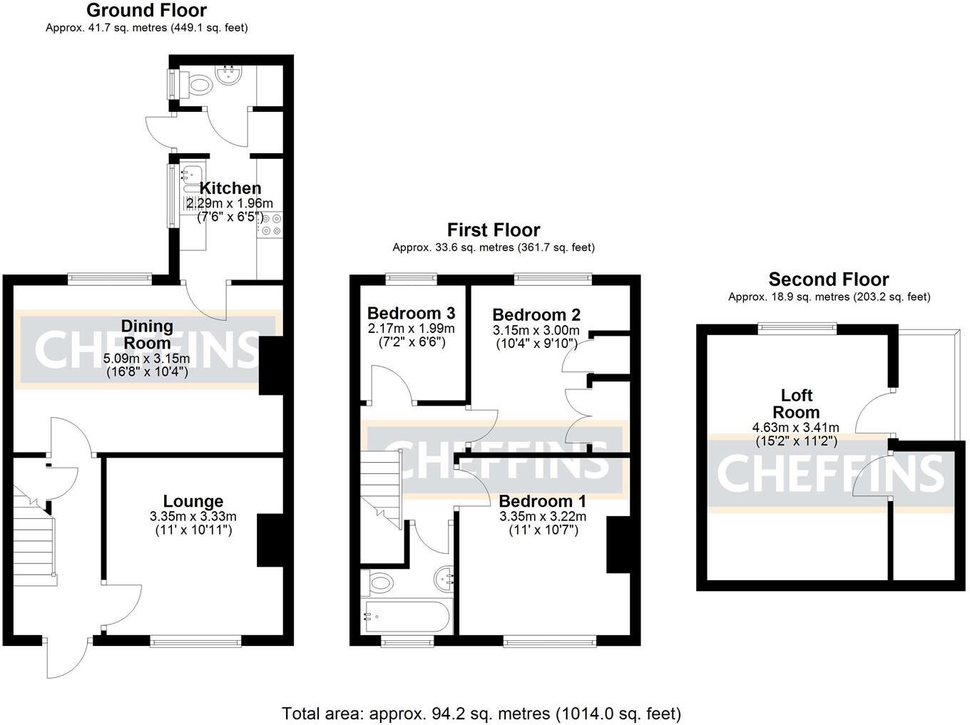 Fieldside, Ely floorplan