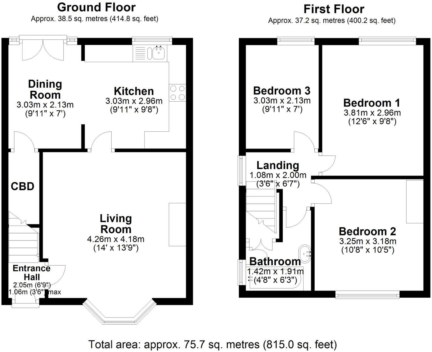 Park View, Royston, Barnsley, South Yorkshire floorplan