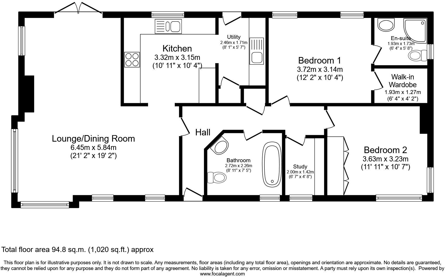 Evesham, Worcestershire, WR11 floorplan