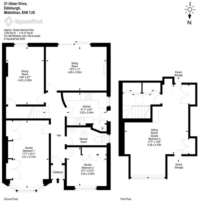 21 Ulster Drive, Willowbrae, Edinburgh, EH8 7JG floorplan