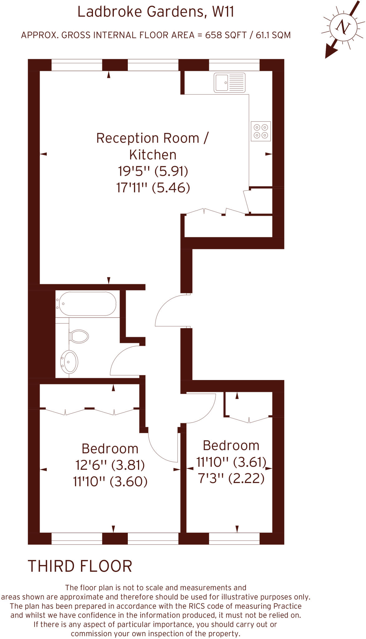 Ladbroke Gardens, London floorplan