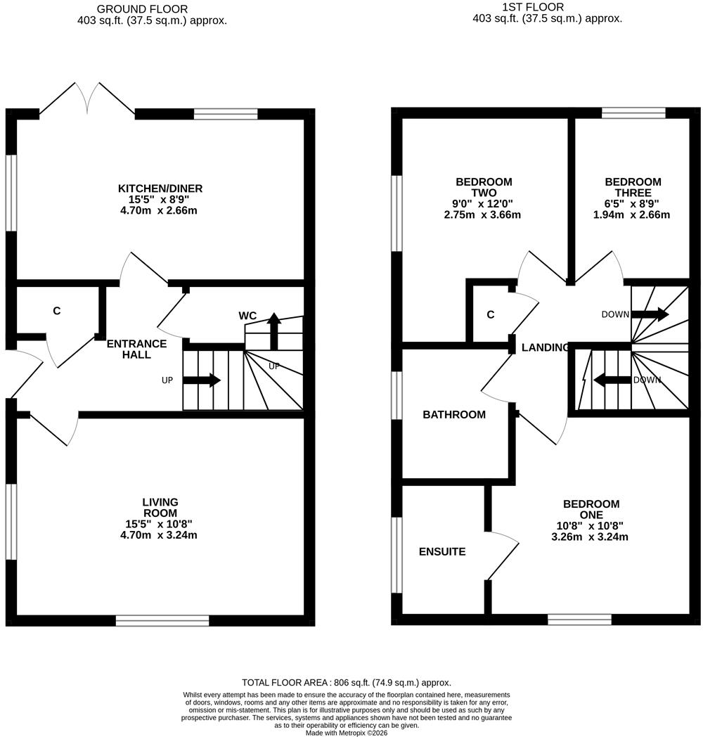 Davies Close, Hugglescote floorplan