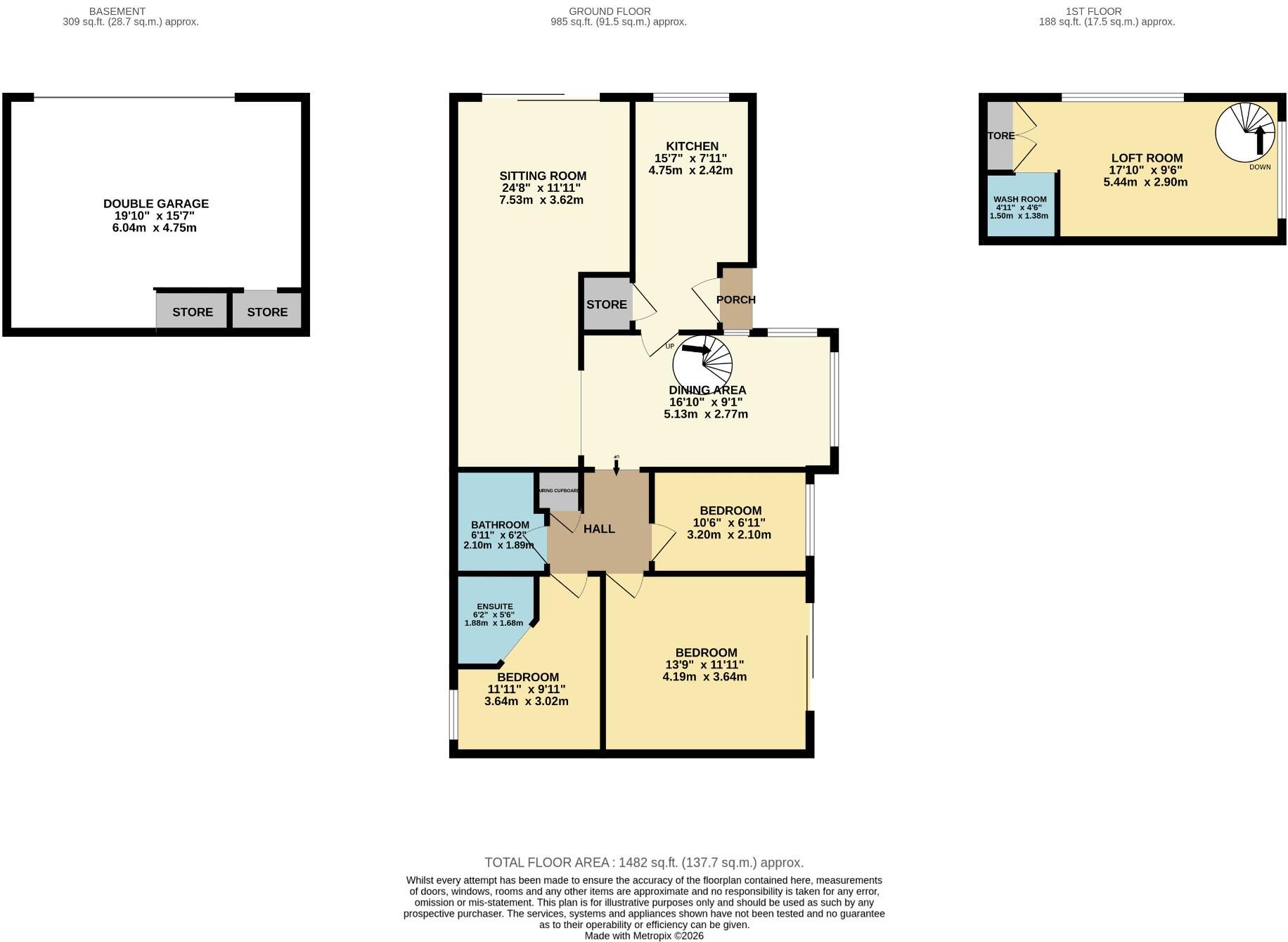 Yew Tree Hill, DE4 floorplan