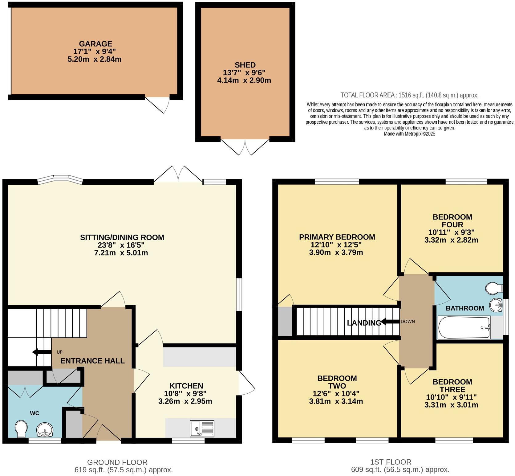 Brookwood Close, Worlingham, Beccles, Suffolk, NR34 floorplan