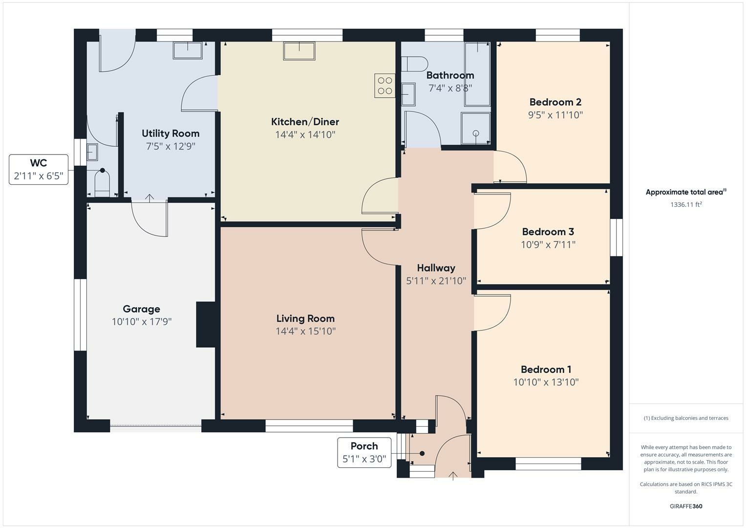 Crawcroft Lane, Hannah, Lincolnshire floorplan