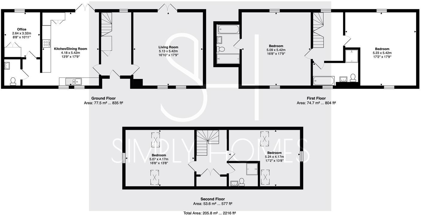 Parsonage Barns, Forest Hall Road floorplan