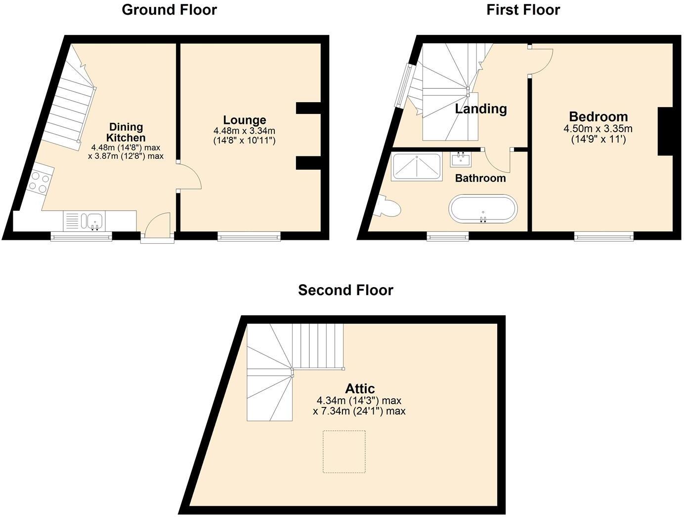 1, Thorpe Terrace, Luddenden, HX2 6QT floorplan