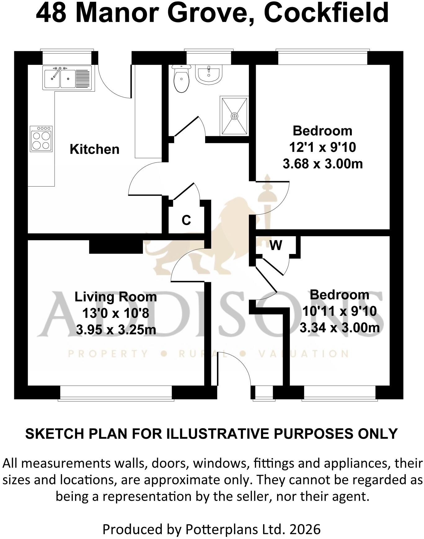 48 Manor Grove, Cockfield, Bishop Auckland floorplan