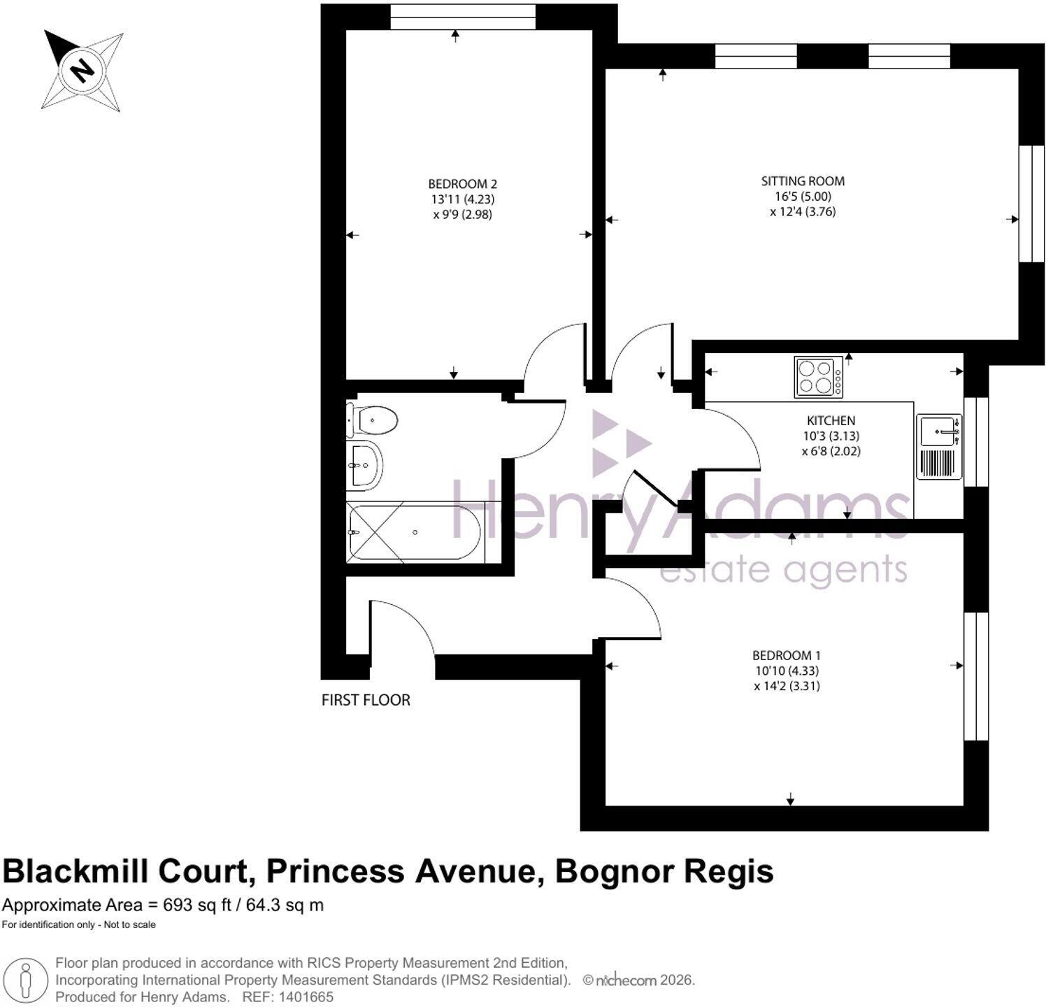 27 Princess Avenue, Bognor Regis, West Sussex, PO21 2FE floorplan