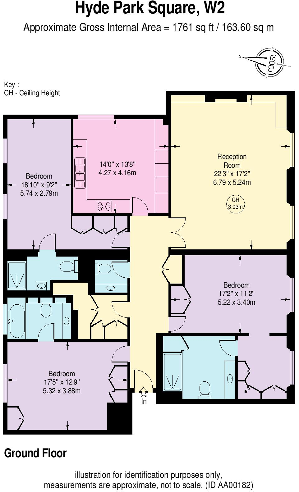 Hyde Park Square, Hyde Park, London W2 floorplan