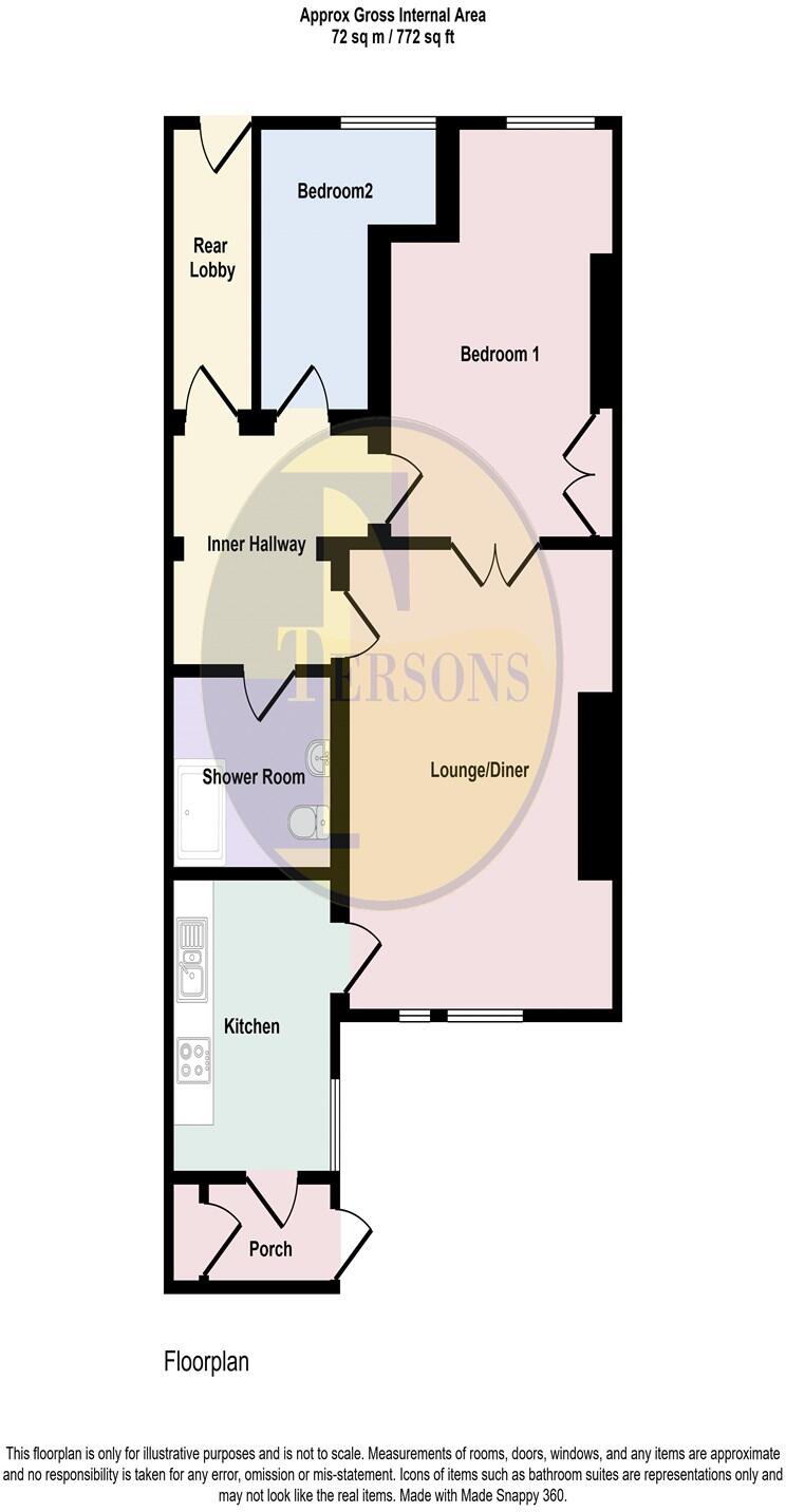Lower Flat, Victoria Park, Dover, CT16 floorplan