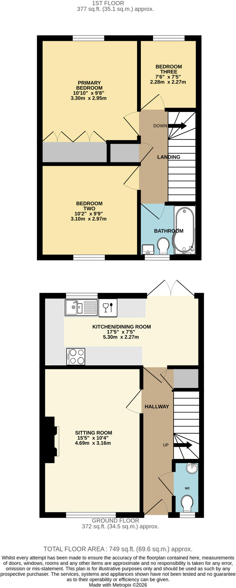 Skinners Close, Metfield, Harleston, Suffolk, IP20 floorplan