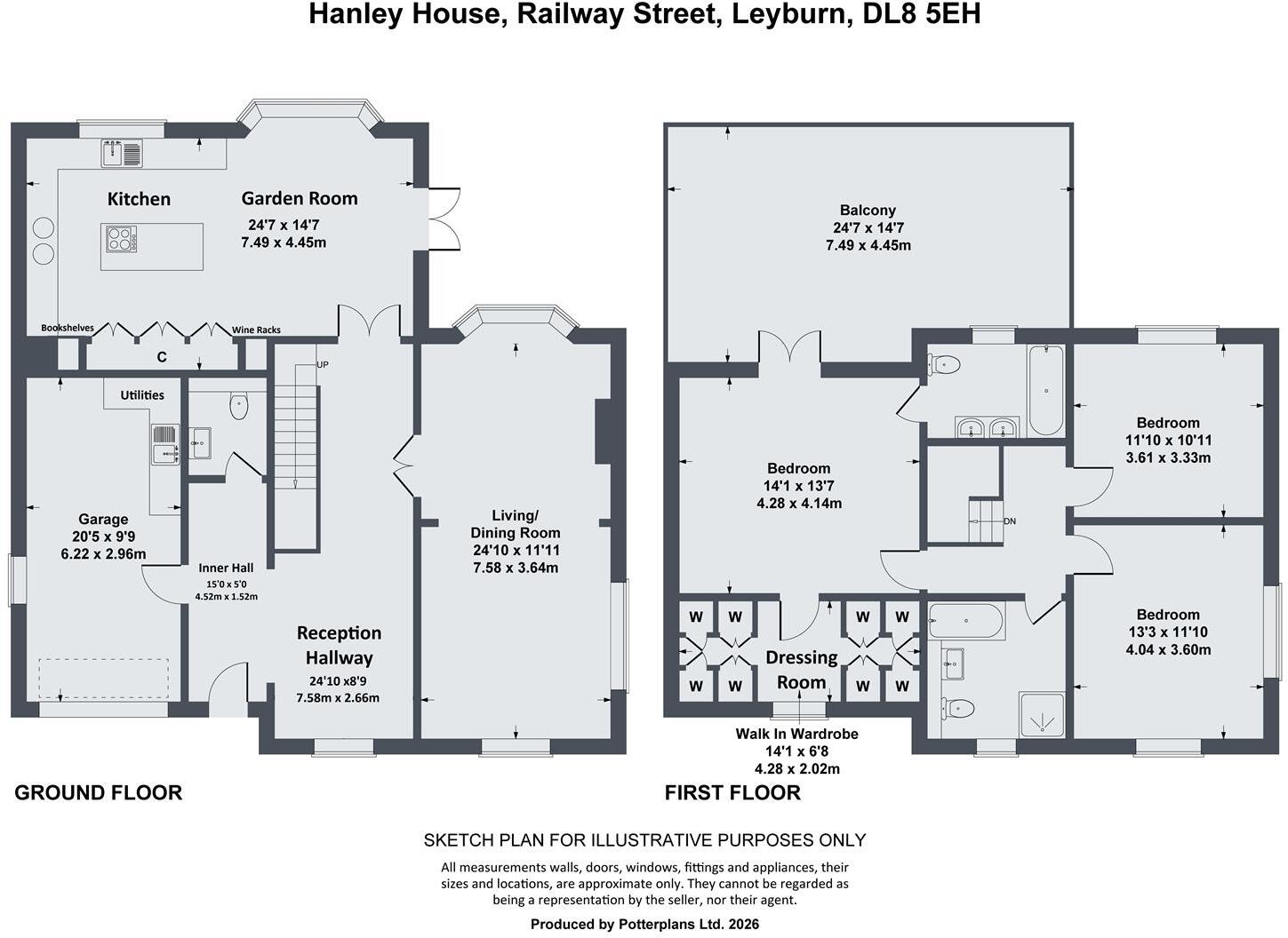 Hanley House, Railway Street, Leyburn DL8 5EH floorplan