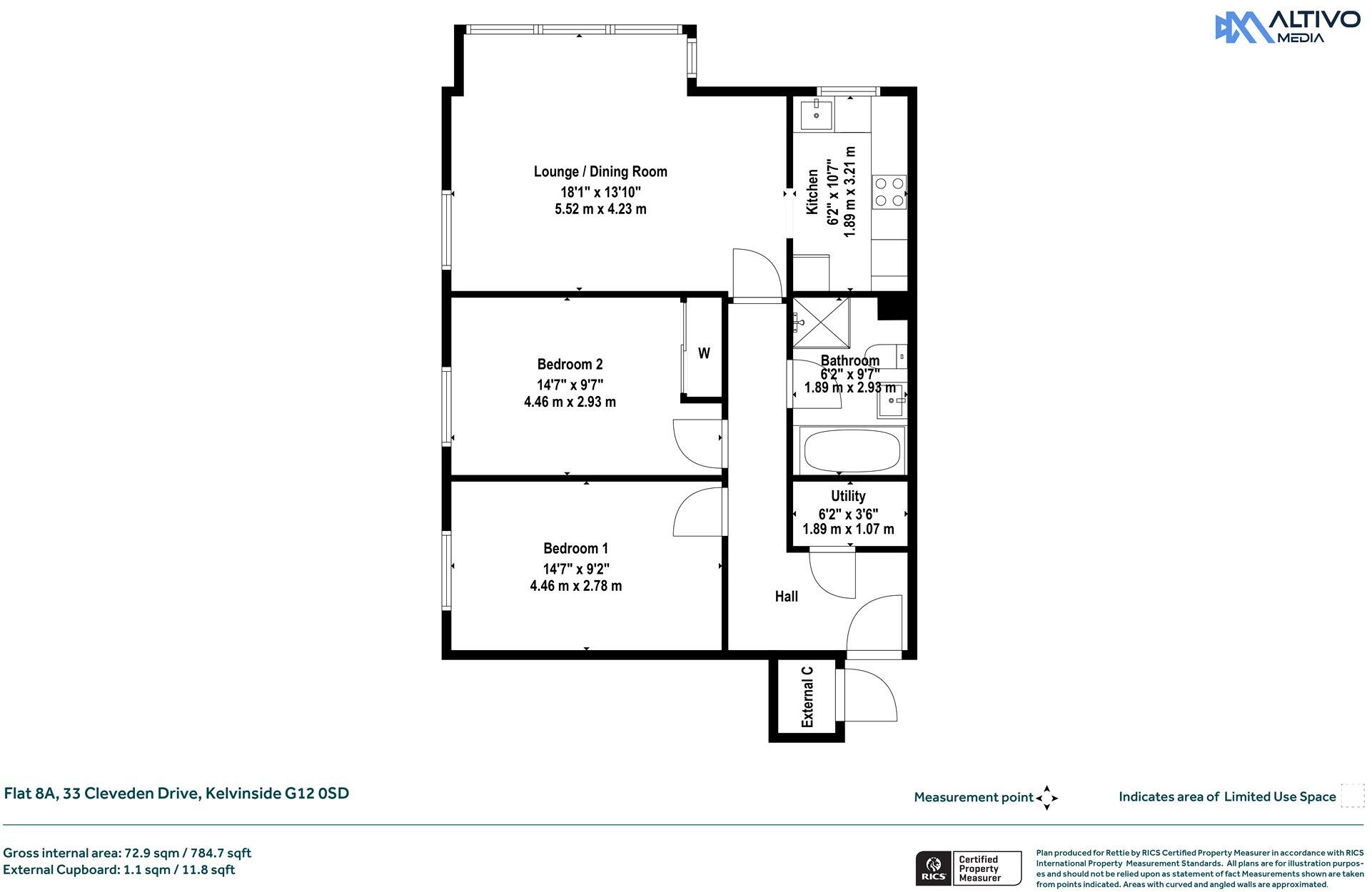 Cleveden Drive, Kelvinside, Glasgow floorplan