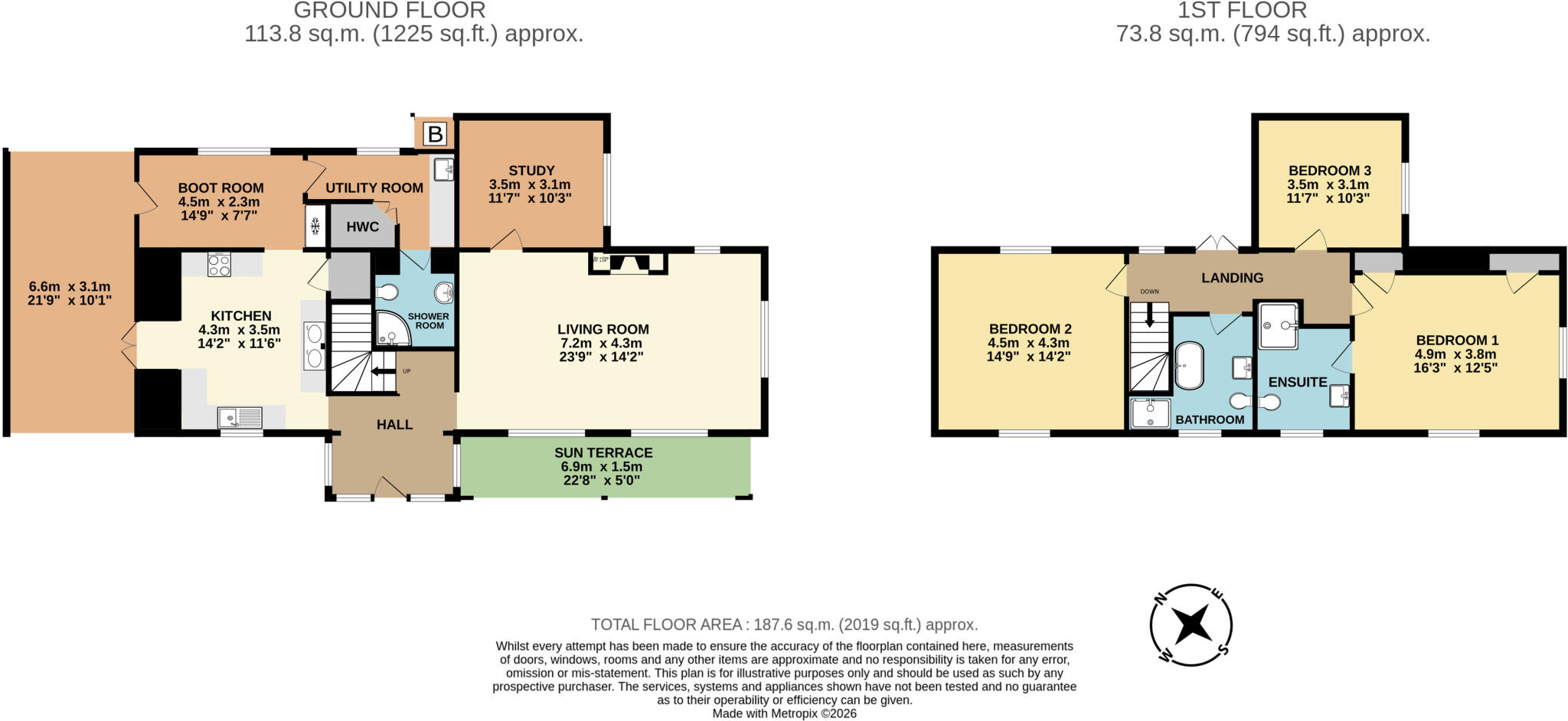 Brook House, Orleton Common, Orleton, Ludlow floorplan
