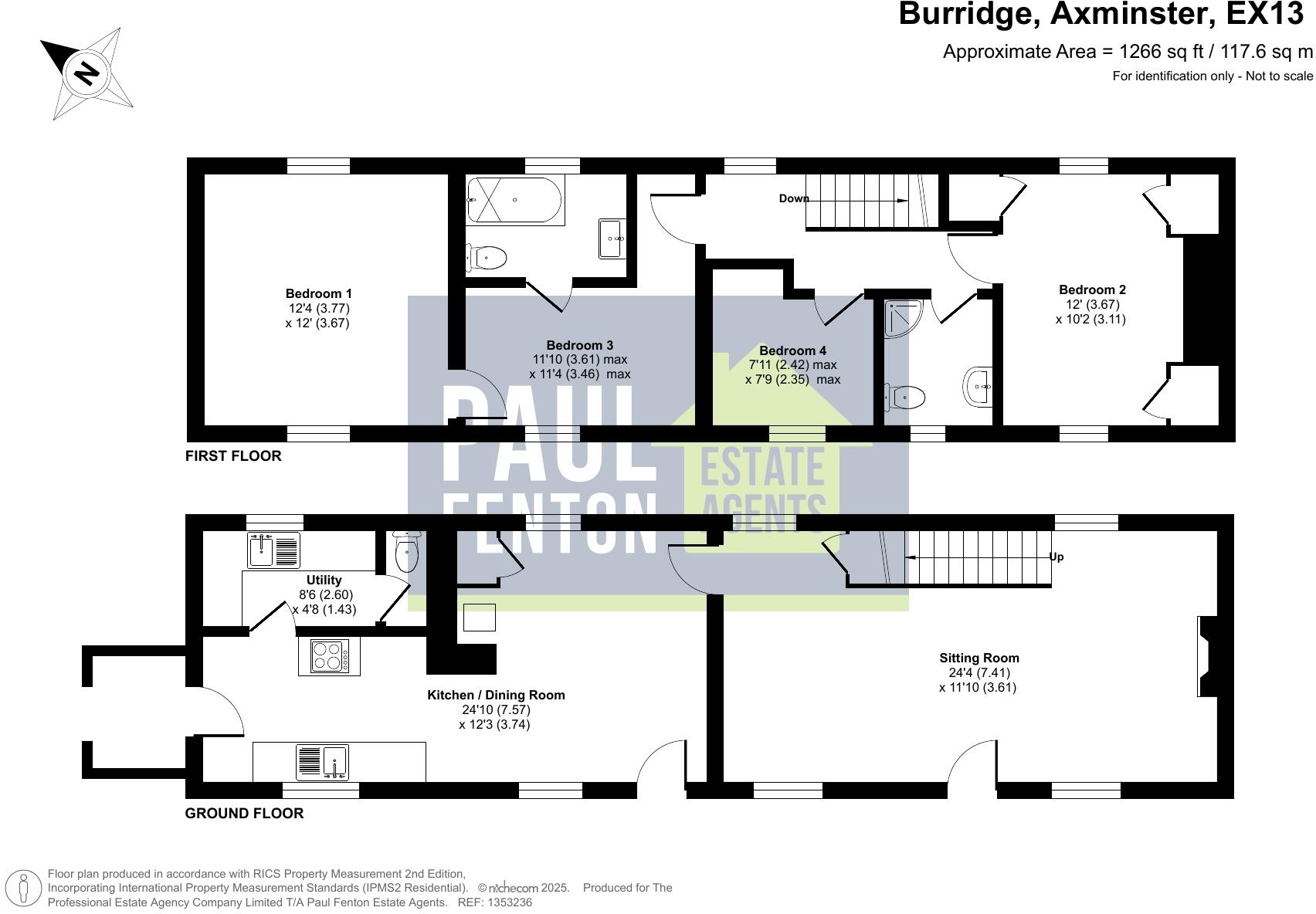 Burridge, Axminster, Devon, EX13 floorplan