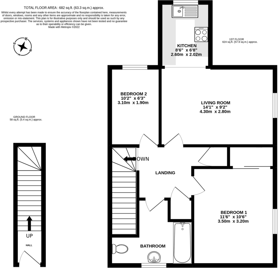 Burgage Mews, West Street, Alresford, SO24  floorplan