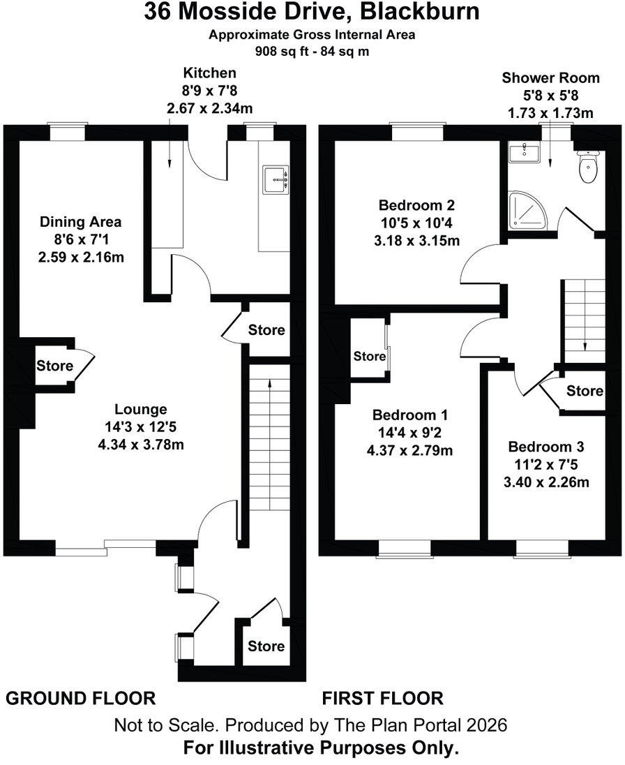 36 Mosside Drive, Blackburn, West Lothian, EH47 7DR floorplan