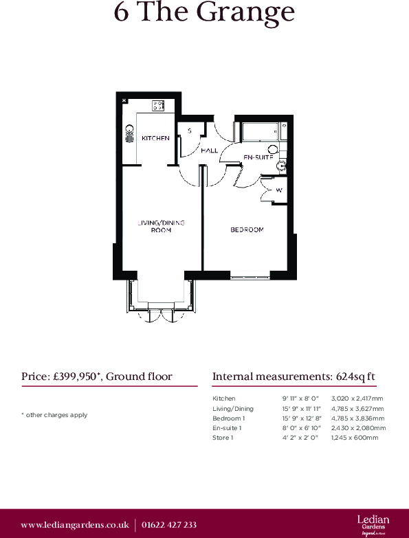The Grange, Ledian Gardens, Kings Square, Maidstone, Kent, ME17 floorplan