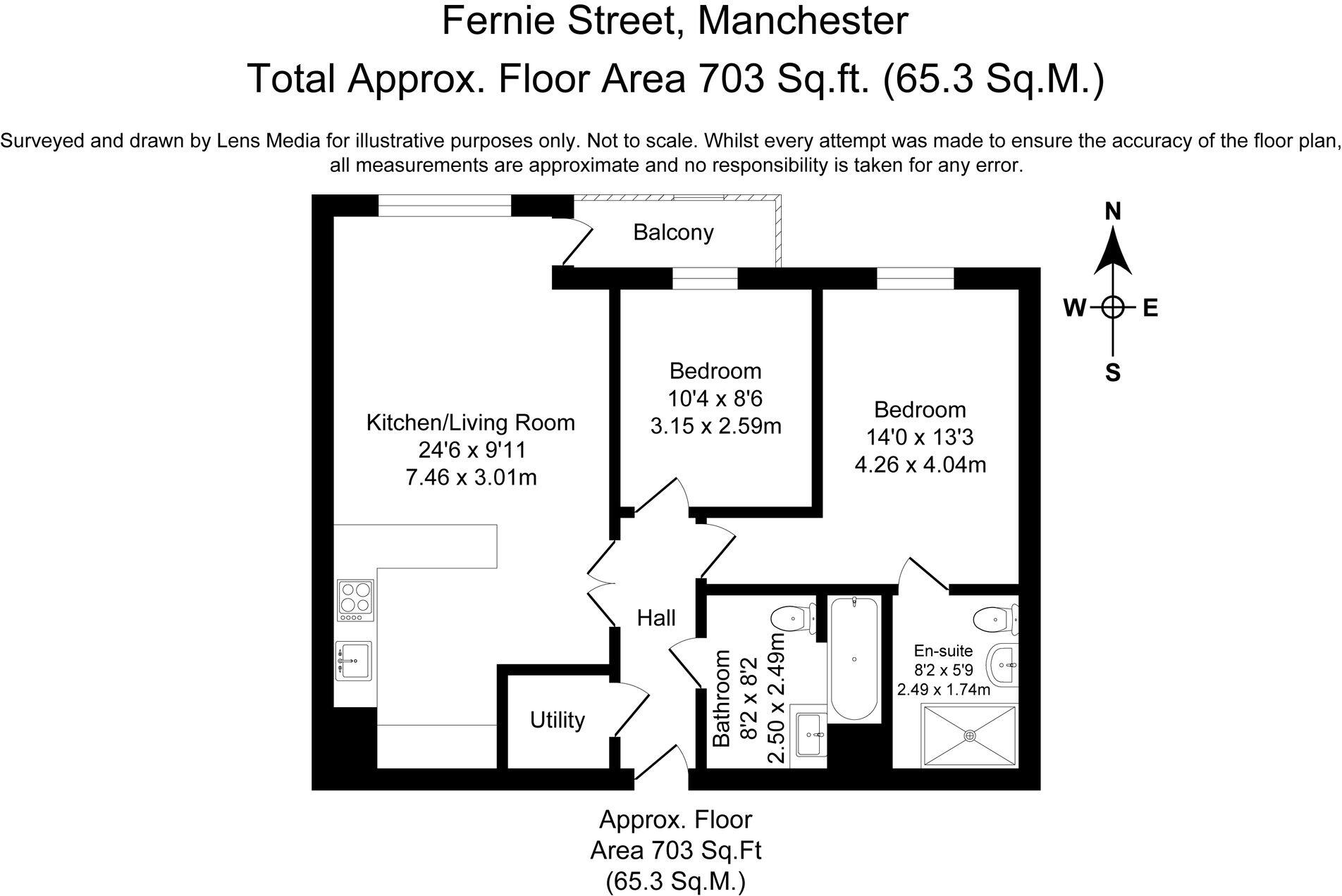 Fernie Street, Jefferson Place, M4 floorplan