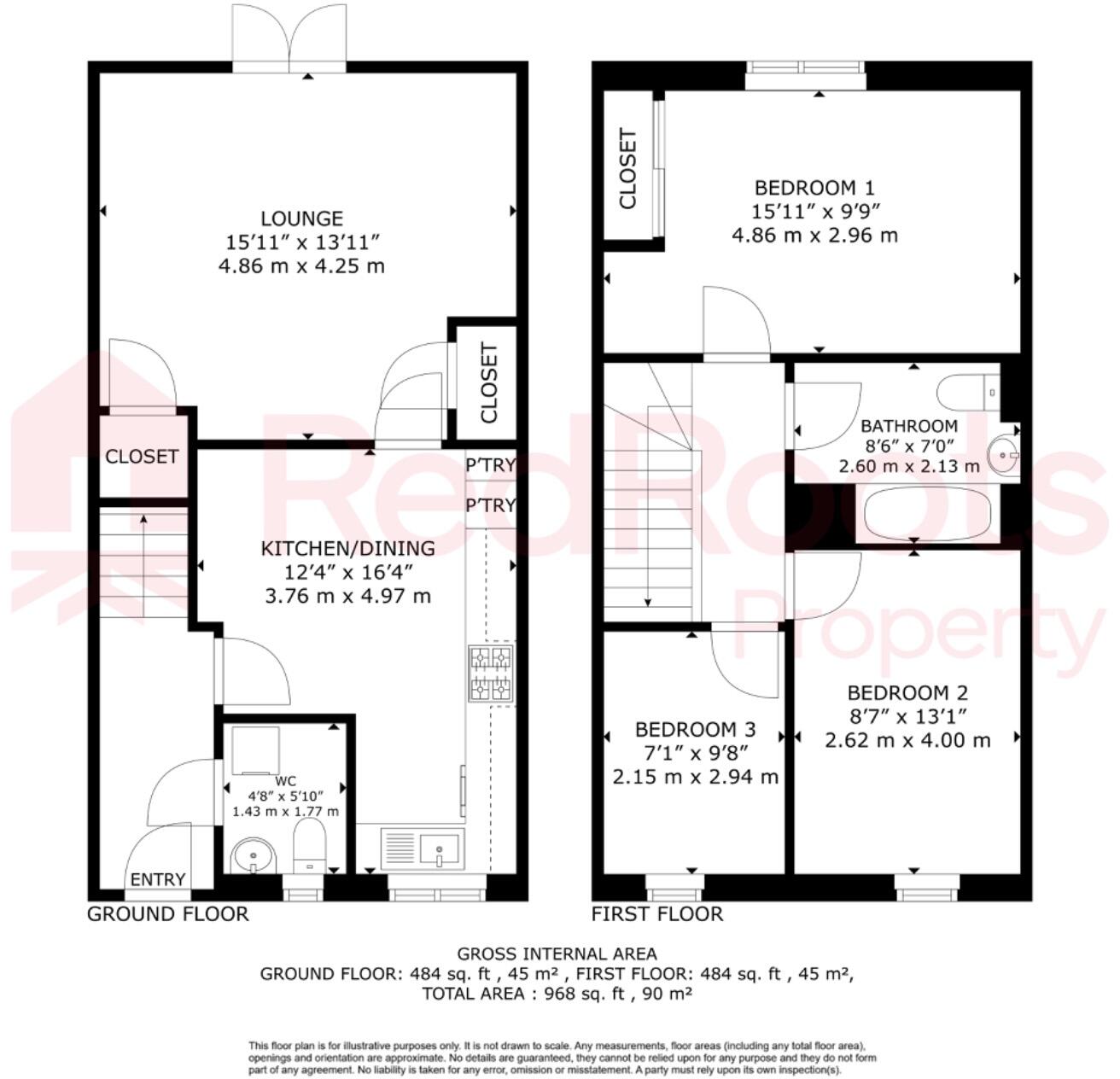 South Elmsall, Pontefract, West Yorkshire, WF9 floorplan