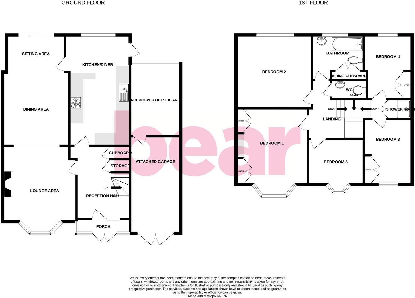 * WEST BACKING REAR GARDEN * Elmsleigh Drive, Leigh-on-Sea floorplan
