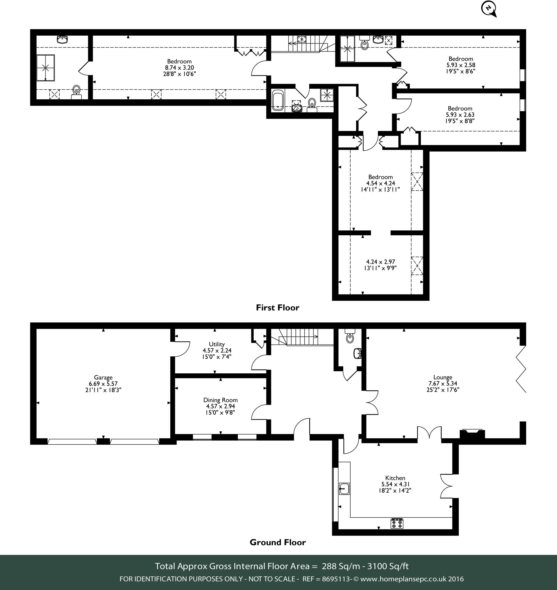 Main Street, Great Gidding, Cambridgeshire, PE28 floorplan