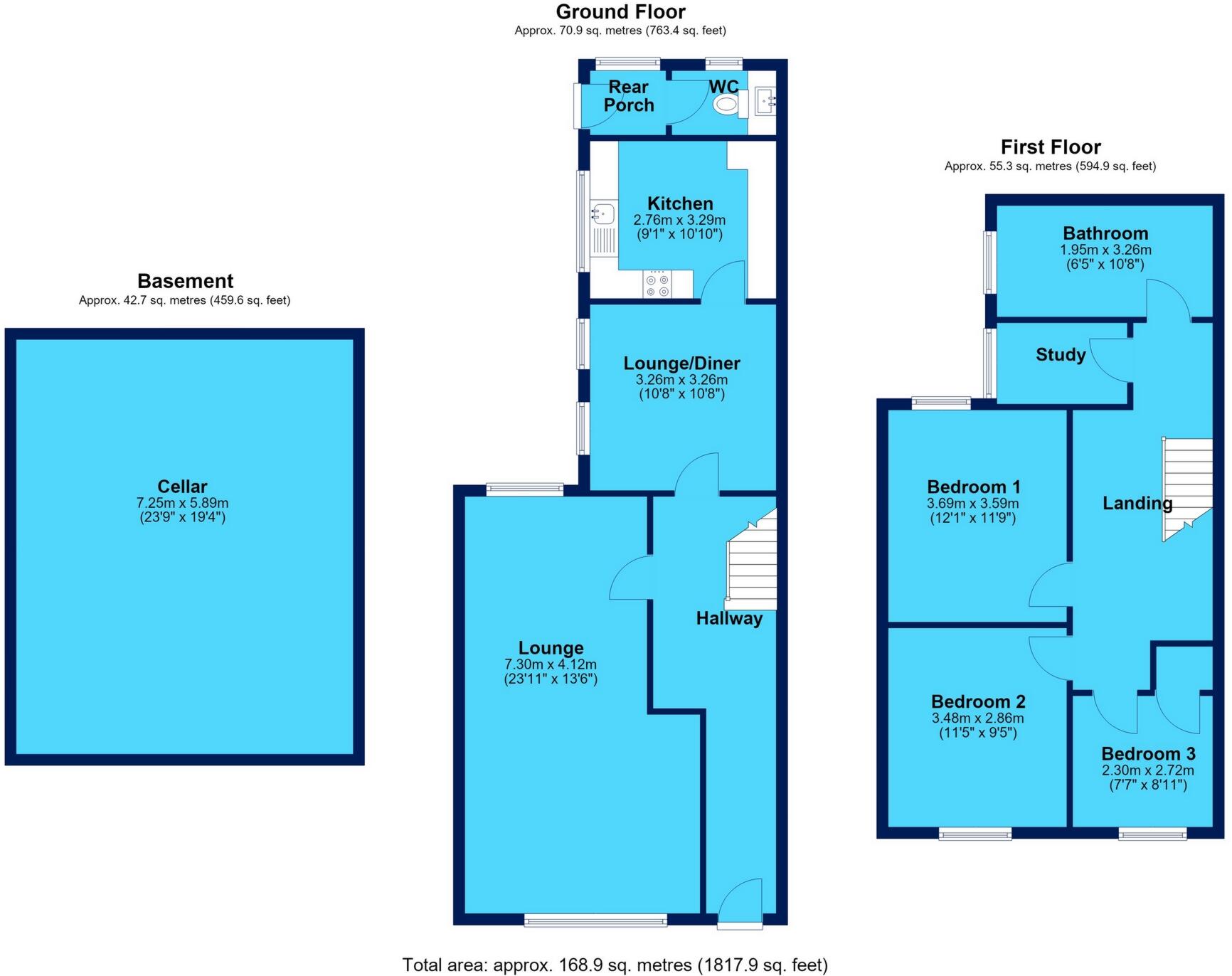 Crosscombe Terrace, Cwm, NP23 floorplan