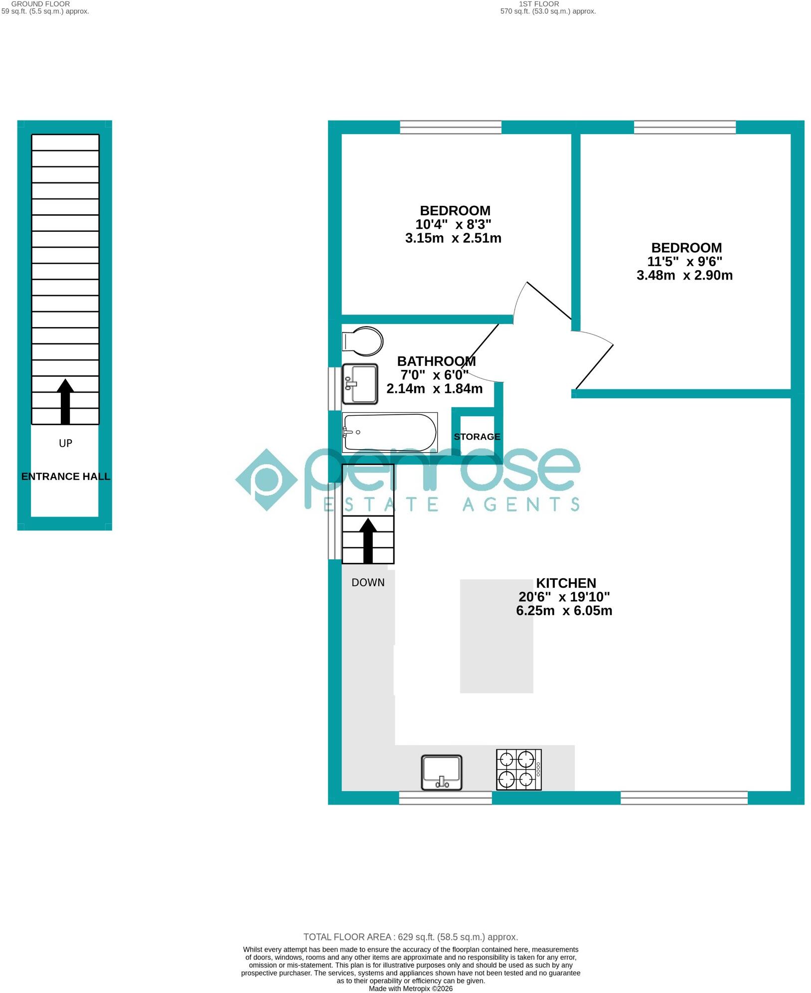 Beechwood Road, Luton, Bedfordshire, LU4 9SA floorplan
