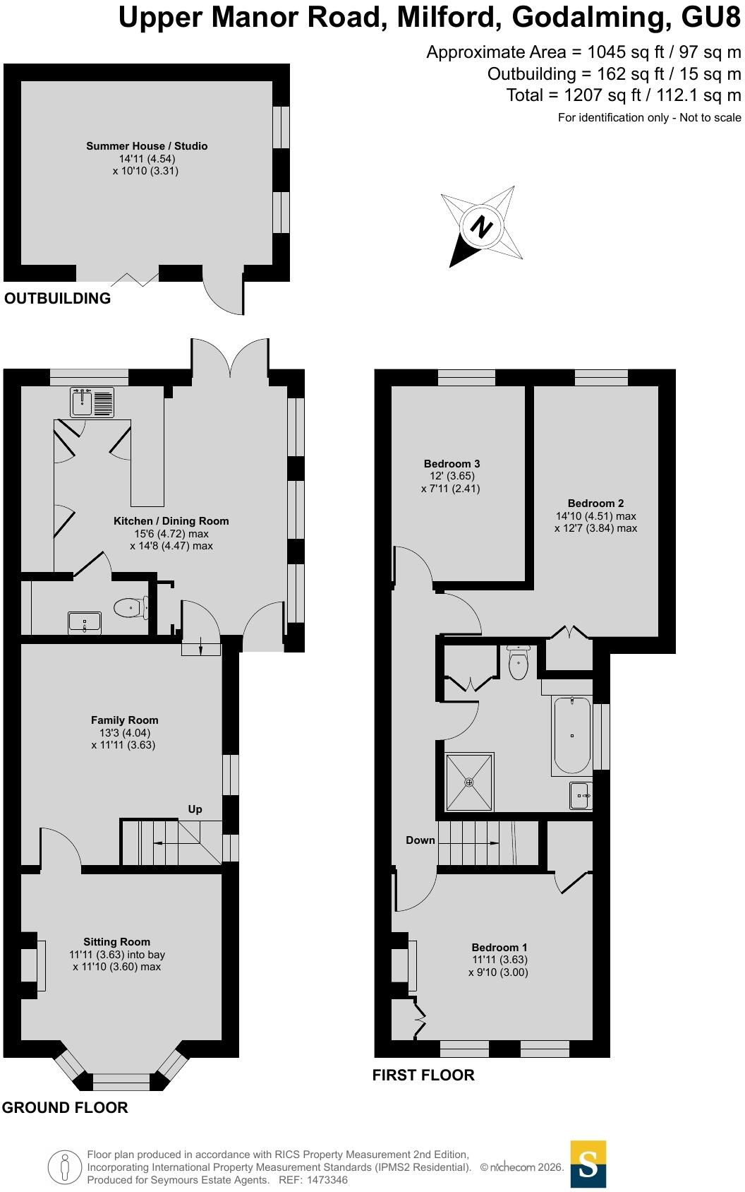 Upper Manor Road, Milford, Godalming, Surrey, GU8 floorplan