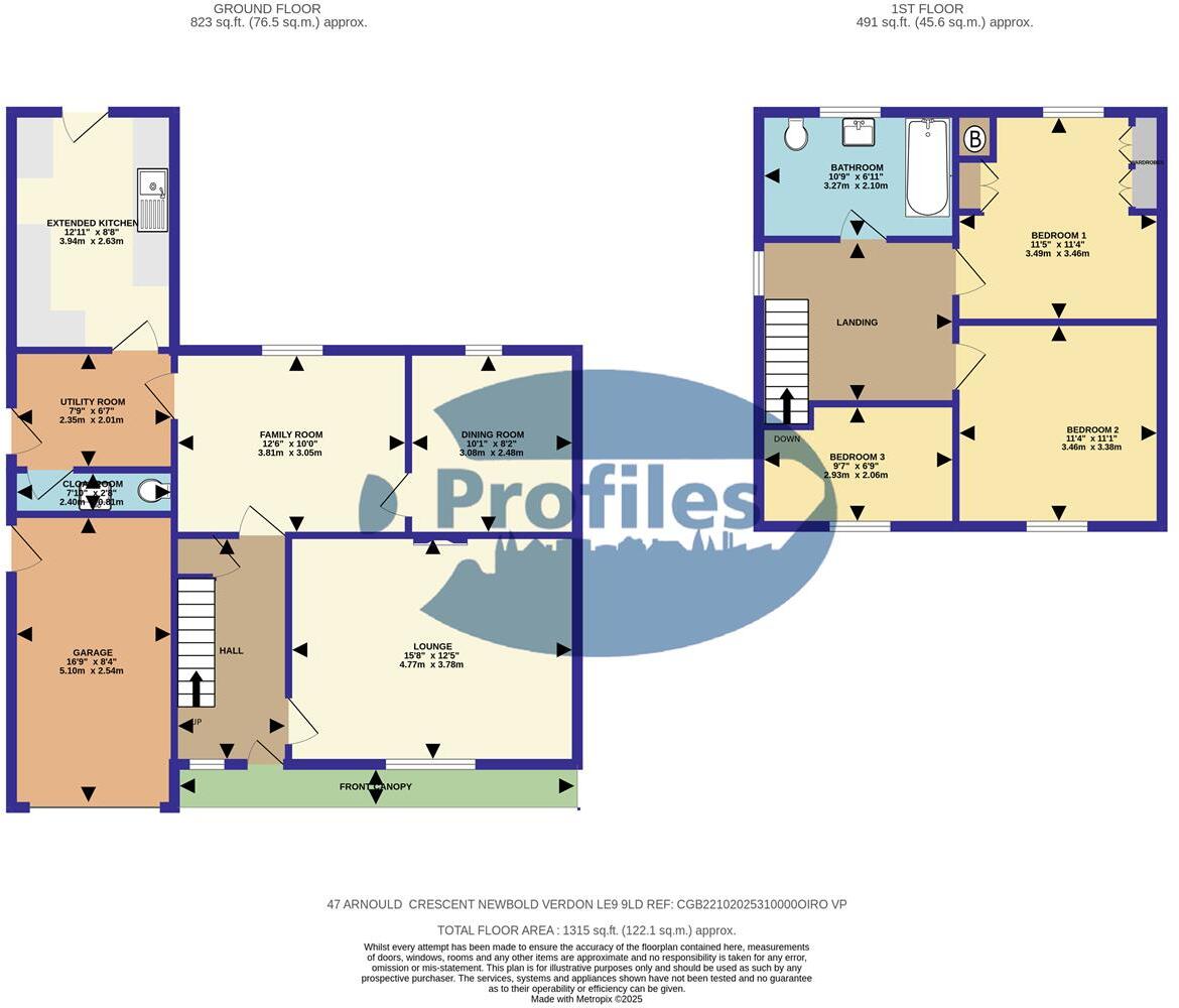 Arnolds Crescent, Newbold Verdon floorplan