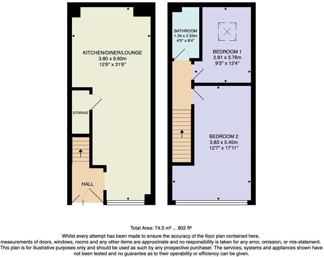 Mill Row, Hackney floorplan