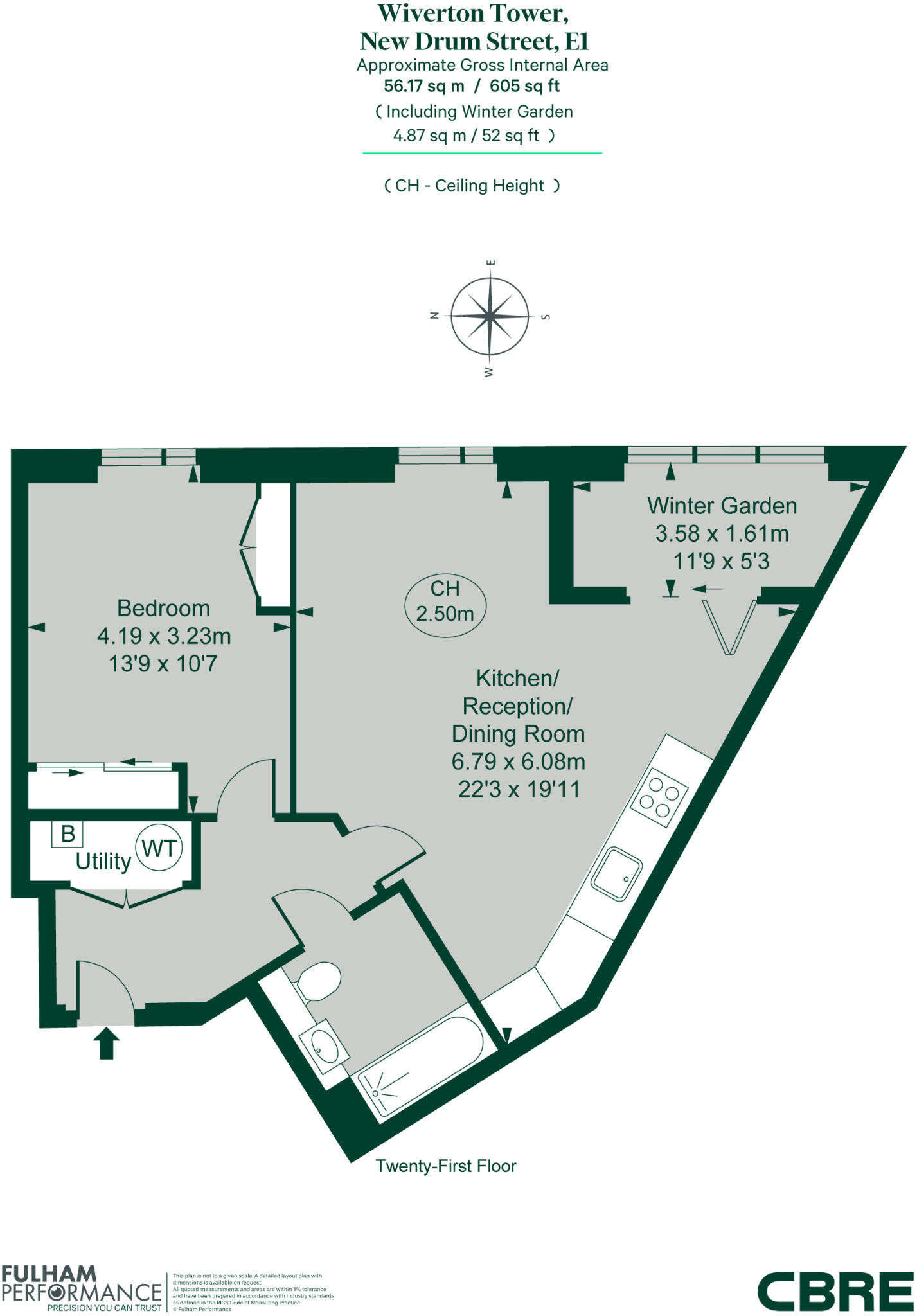 Wiverton Tower, Aldgate Place, E1 floorplan