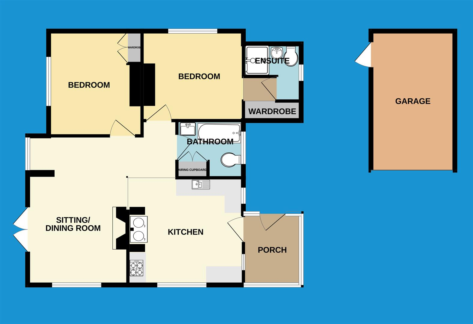 Lewdown, Nr Okehampton. floorplan