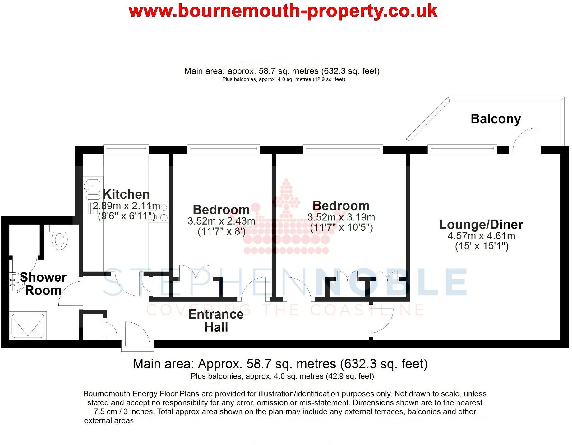 Grove Road, Bournemouth, Dorset, BH1 floorplan