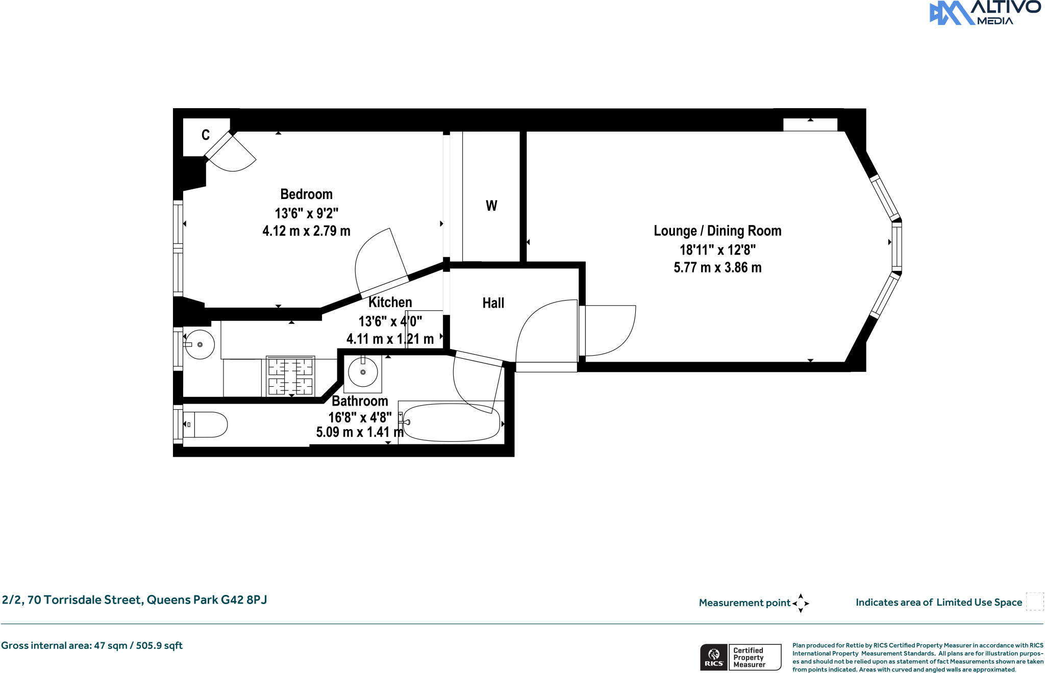 Torrisdale Street, Queens Park floorplan